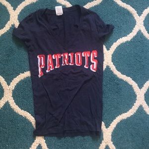 Patrios navy blue tee shirt- brand pink
